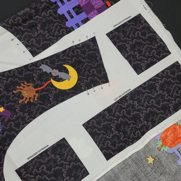 Cut & Sew Vest Fabric Panel A LITTLE BIT SPOOKY - Picture 13 of 16